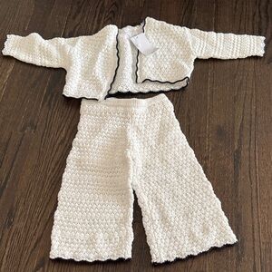 Mango Kids Cream and Black Matching Set